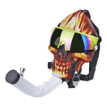 Bongo akrylowe maska gazowa Ognista Czacha