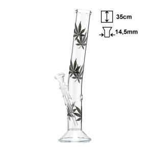 Bongo szklane Multi Leaf Black Hangover 35 cm