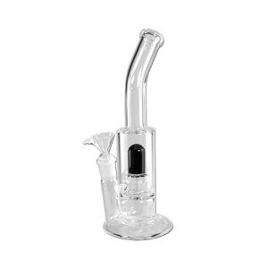 Bongo szklane filtracja UFO czarne 26 cm