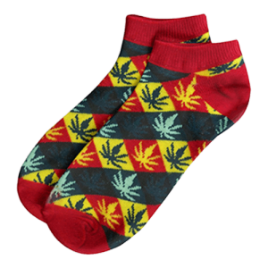 Krótkie Skarpety Rasta Liście 40-45