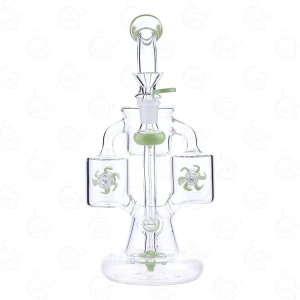 Bongo Szklane Laboratorium 25 cm Zielone