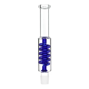 Glycerin Mouthpiece Spiral Tube for Bong 22 cm Blue