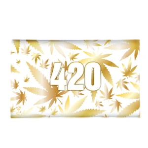 Tacka szklana duża 420 Gold 26x16 cm