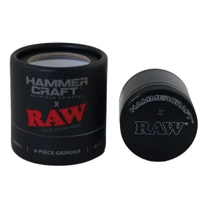 Młynek Aluminiowy RAW Hammer 4-cz 50 mm | Czarny