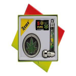 Zestaw Lufka metalowa i młynek Rasta 50 mm