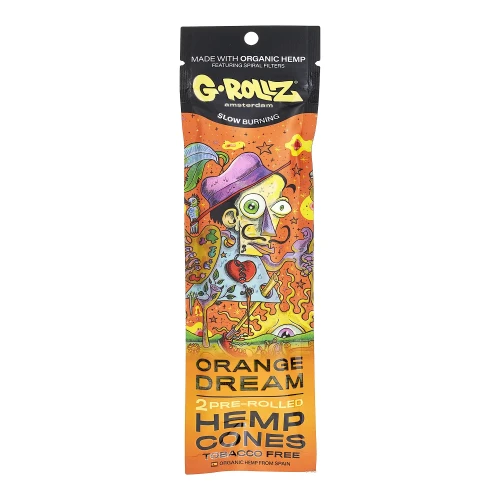 Wrapy konopne Grollz Prerolled Cone Pomarańc 2 szt bulk.webp